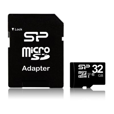 2. Silicon Power 32GB microSDHC Memory Card, Class 10 + microSD-SD ADAPTER (SP032GBSTH010V10SP)