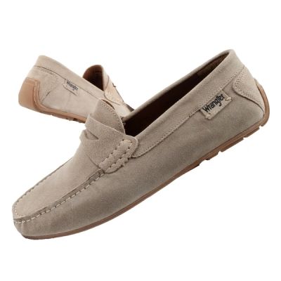 Wrangler men's shoes Maifield Suede moccasins, natural leather, beige