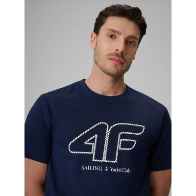 4. Men's regular T-shirt with 4F logo 4FRSS26TTSHM3999-31S