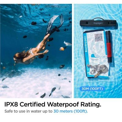 13. Spigen Spigen Aqua Shield A601 case waterproof IPX8 - transparent 2 pcs.