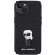 3. Karl Lagerfeld Silicone Ikonik Metal Pin case for iPhone 15 - black