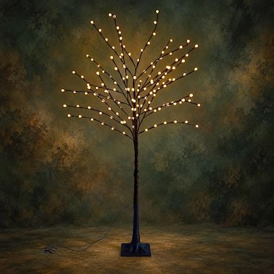 7. DECORATIVE TREE 144 LED 150 CM BROWN