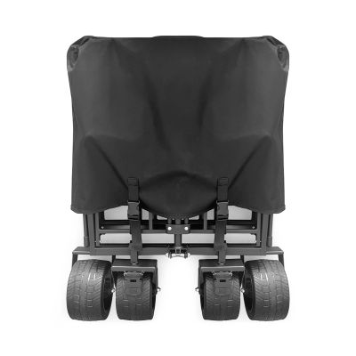 6. Wozinsky WZP-100 beach, tourist, garden trolley, durable, wide wheels, with safety net up to 100 kg - black