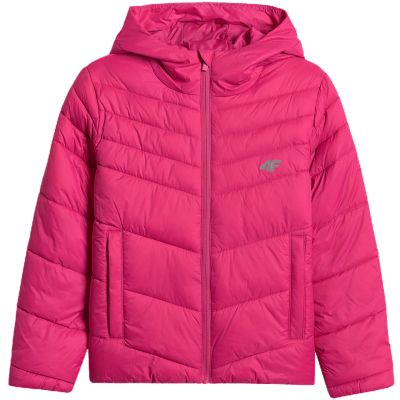 2. Jacket for girls 4F F0739 fuchsia 4FJWSS26TDJAF0739 55S