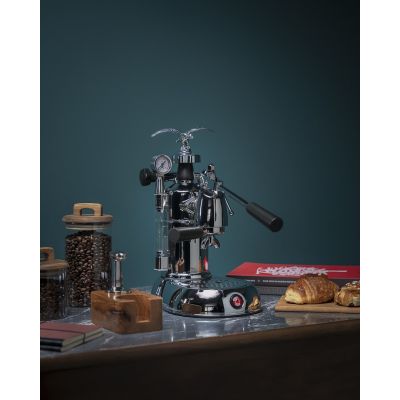15. La Pavoni Milano Manual Lever Espresso Machine, Silver
