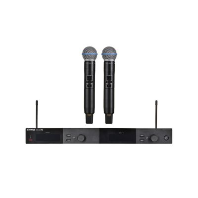 Shure SLXD24DE/B58-G59 - Dual Digital Wireless System with Two Handheld Transmitters/Microphones