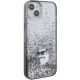 4. Karl Lagerfeld Liquid Glitter Choupette case for iPhone 15 Plus - transparent