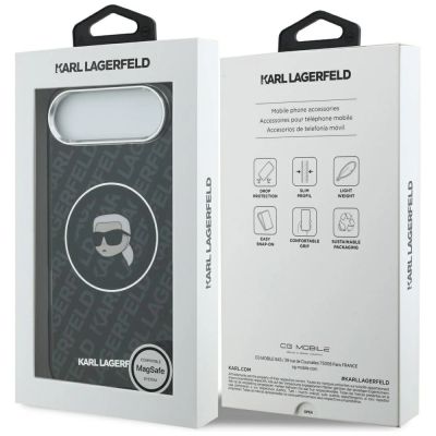 8. Karl Lagerfeld IML Karl Head Logo MagSafe Case for iPhone 17 Air - Black