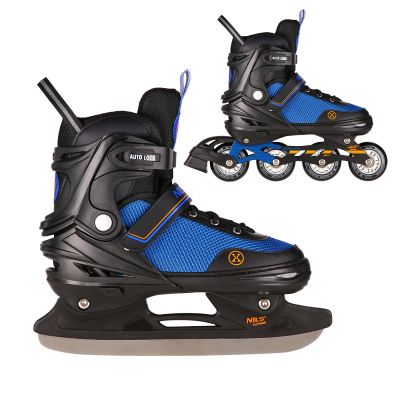 2. NH18188A 2in1 BLACK-ORANGE SIZE L(39-43) ROLLER SKATES WITH HOCKEY SLEEVE NILS EXTREME