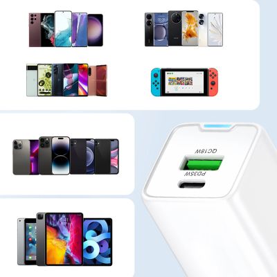 10. Wozinsky WWC-35W GaN USB-A + USB-C Wall Charger - White