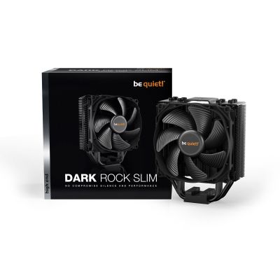 7. BE QUIET computer fan! DARK ROCK SLIM BK024 (AM2+, AM3+, AM4, FM1, FM2+, LGA 1150, LGA 1151, LGA 1155, LGA 1156, LGA 1366, LGA 2011-3, LGA 2066)