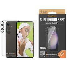 PanzerGlass Bundle 3in1 Transparent Case + Film + Camera Protector for Samsung Galaxy S24