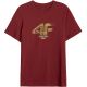 2. Men’s T-Shirt 4F M3558 Dark Red 4FWAW26TTSHM3558 61S