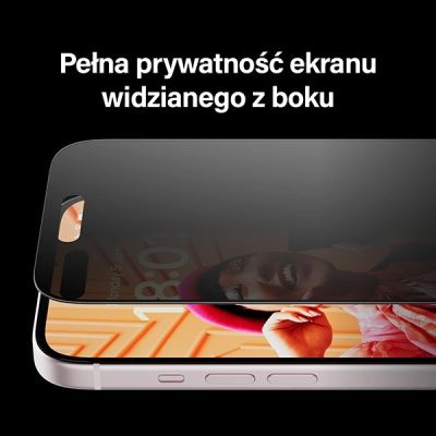 4. PanzerGlass Ultra-Wide Fit Privacy Tempered Glass with Positioner for iPhone 15 Pro