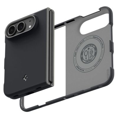 7. Spigen Nano Pop MagSafe Case for iPhone Duo - Black and Gray