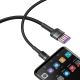 7. Baseus Cafule cable USB Type C SuperCharge 40W Quick Charge 3.0 QC 3.0 1m gray-black (CATKLF-PG1)