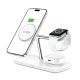 2. Tech-Protect QI15W-A45 3in1 Wireless Charger with MagSafe for Apple Devices - White