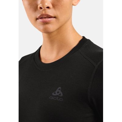 4. ODLO Merino 160 BL Top Crew Neck Women's T-Shirt L/S Size S Black