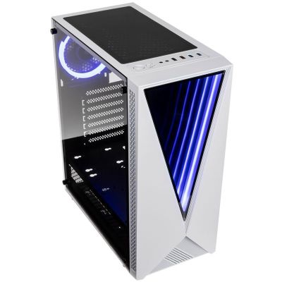 2. Gaming Case, Kolink VOID WHITE Midi Tower Case, white