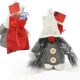 3. DECORATIVE SANTA CLAUS WITH GIFT BAG 15CM DARK GRAY