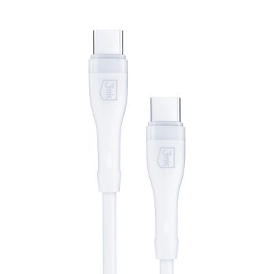20. 3mk Rayo Charger 20W PD3.0 PPS USB-C Wall Charger + USB-C / USB-C 3A 60W Cable - White