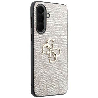 4. Guess Leather 4G Metal Logo Case for Samsung Galaxy A57 5G - Pink