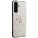 4. Guess Leather 4G Metal Logo Case for Samsung Galaxy A57 5G - Pink