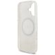 7. Guess IML Flowers Electro Pearl Strap MagSafe case for iPhone 17 - white