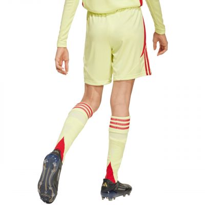 3. adidas Tiro 24 kids' shorts yellow and red JC6206