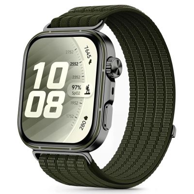 Tech-Protect Nylon Strap for Huawei Watch Fit 3 / 4 / 4 Pro / 5 / 5 Pro - Green