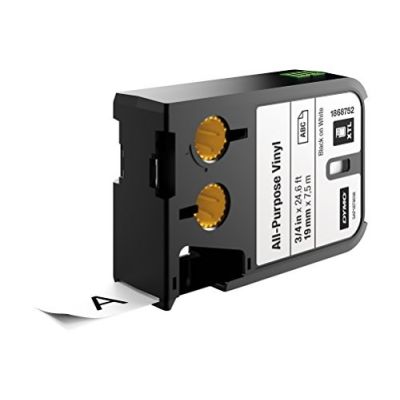 2. DYMO XTL Thermal Transfer Ribbon Vinyl Permanent/Endlessly 19mm x 7m Black