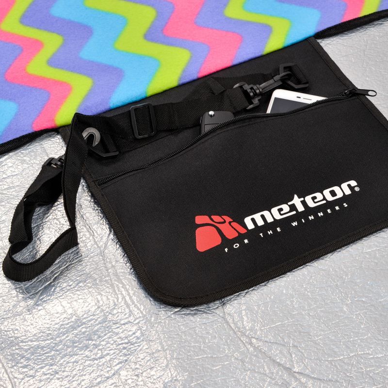 5. METEOR PICNIC BLANKET 200x200 cm XXL zigzags multicolor