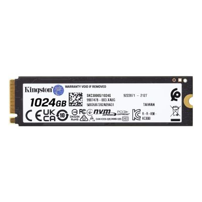 12. Kingston KC3000 SSD (1TB; M.2 2280; PCIe 4.0 x4 NVMe; SKC3000S/1024G)