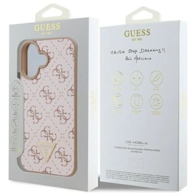8. Guess New 4G Triangle iPhone 16 Case - White