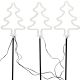 2. DECORATIVE LAMPS OUTDOOR PATH STICK 3 PCS CHRISTMAS TREE NEON