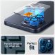 7. Spigen Optik.tR EZ Fit Camera Protector for iPhone 14 Pro / Pro Max / 15 Pro / Pro Max - Titanium Blue 2 pcs.