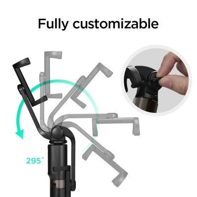 21. Selfie stick Spigen S540W Bluetooth with tripod - black