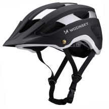 Wozinsky MTB bicycle helmet with removable visor, lightweight L - black and silver