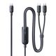 Baseus Flash 4 140W 2in1 USB-C to USB-C + USB-C Cable 1.5 m - Black