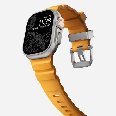 8. Nomad Rocky Point Band Natural Leather, Titanium