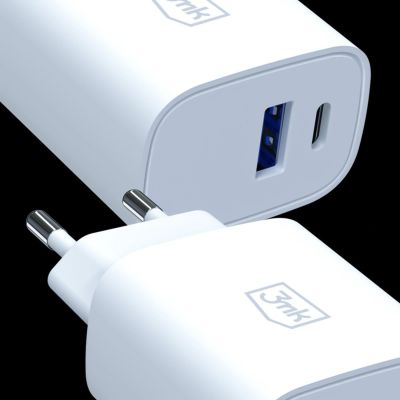 7. 3mk FlowPower 25W 1A1C PD QC4+ Wall Charger - White