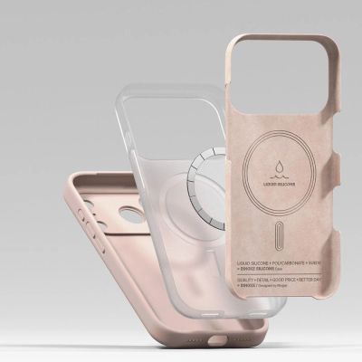 6. Ringke Silicone Magnetic MagSafe Case for iPhone 17 Pro - Pink