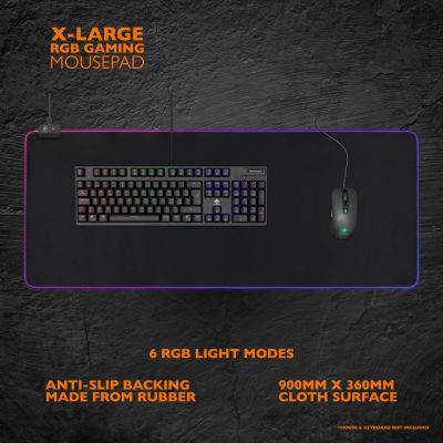 6. Deltaco Gaming GAM-079 Mouse Pad Gaming Pad Black