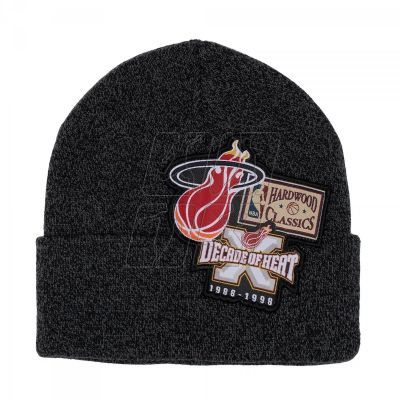 Mitchell &amp; Ness Miami Heat NBA XL Logo Patch Knit Hwc Heat HCFK4341-MHEYYPPPBLCK