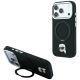 Karl Lagerfeld with Ring Stand 360 Karl Head Pin MagSafe Case for iPhone 18 Pro / 17 Pro - Black