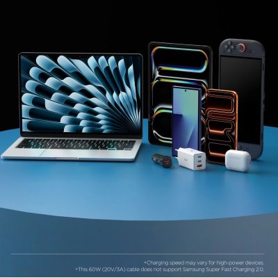 7. Spigen Essential EB6015CC USB-C Cable 60W 150 cm - Titanium