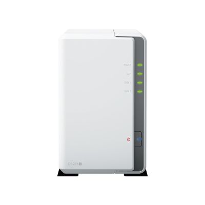 NAS Synology DS223j; Tower; 2x (3.5" SATA HDD); Realtek RTD1619B; 1 GB DDR4, 1x 1GbE RJ-45