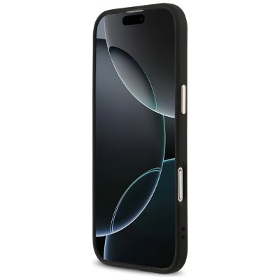 5. Guess 4G Big 4G Classic Logo Case for iPhone Air - Black and Gold