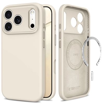 Tech-Protect Uniq MagSafe CC Case for iPhone 18 Pro / 17 Pro - Beige