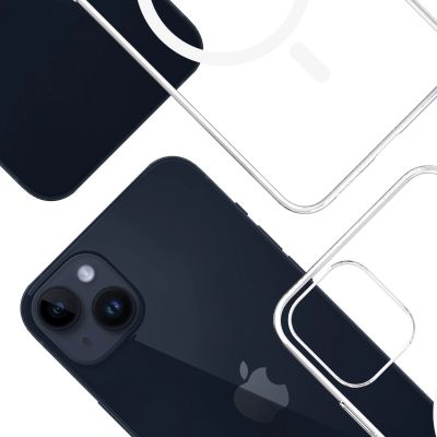 9. 3mk Clear MagCase for Apple iPhone 14 Plus - transparent